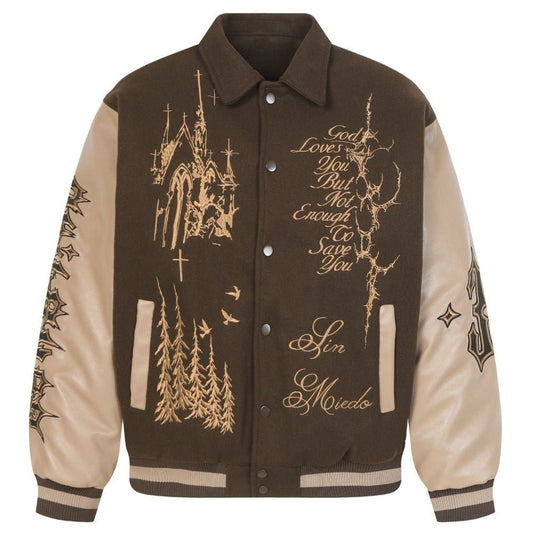 Divine Sin Series Gothic Embroidered Jacket - Thrashink