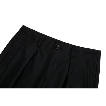 Drape Loose Suit Trousers - Thrashink