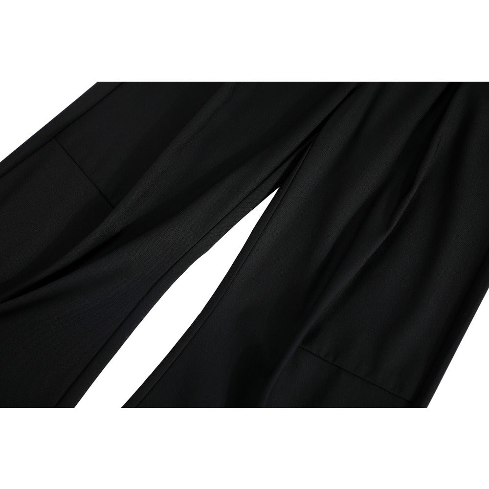 Drape Loose Suit Trousers - Thrashink
