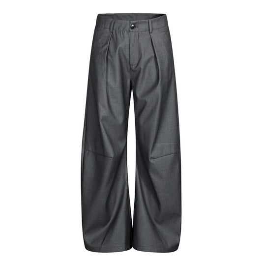 Drape Loose Suit Trousers - Thrashink