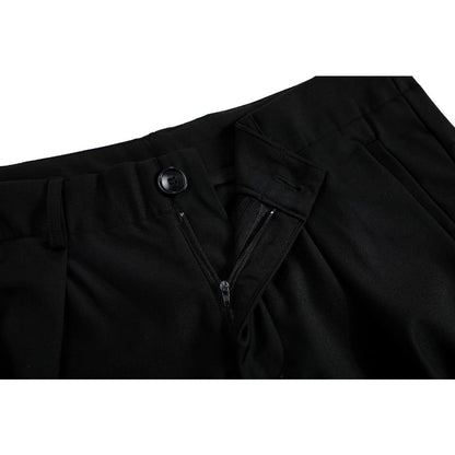 Drape Loose Suit Trousers - Thrashink