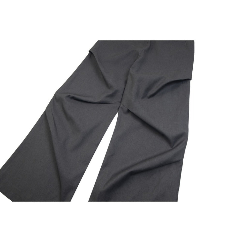 Drape Pleated Blazer Pants - Thrashink