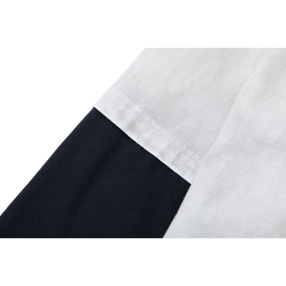 Retro Dice Print Contrast Sleeve T-Shirt