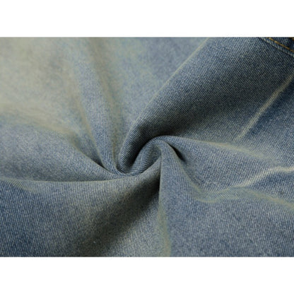 Faded Wide-Leg Baggy Jeans