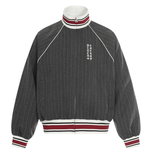 Retro Pinstripe Track Jacket