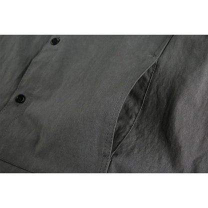 Fake Two - piece Denim Patchwork Shirt - Thrashink