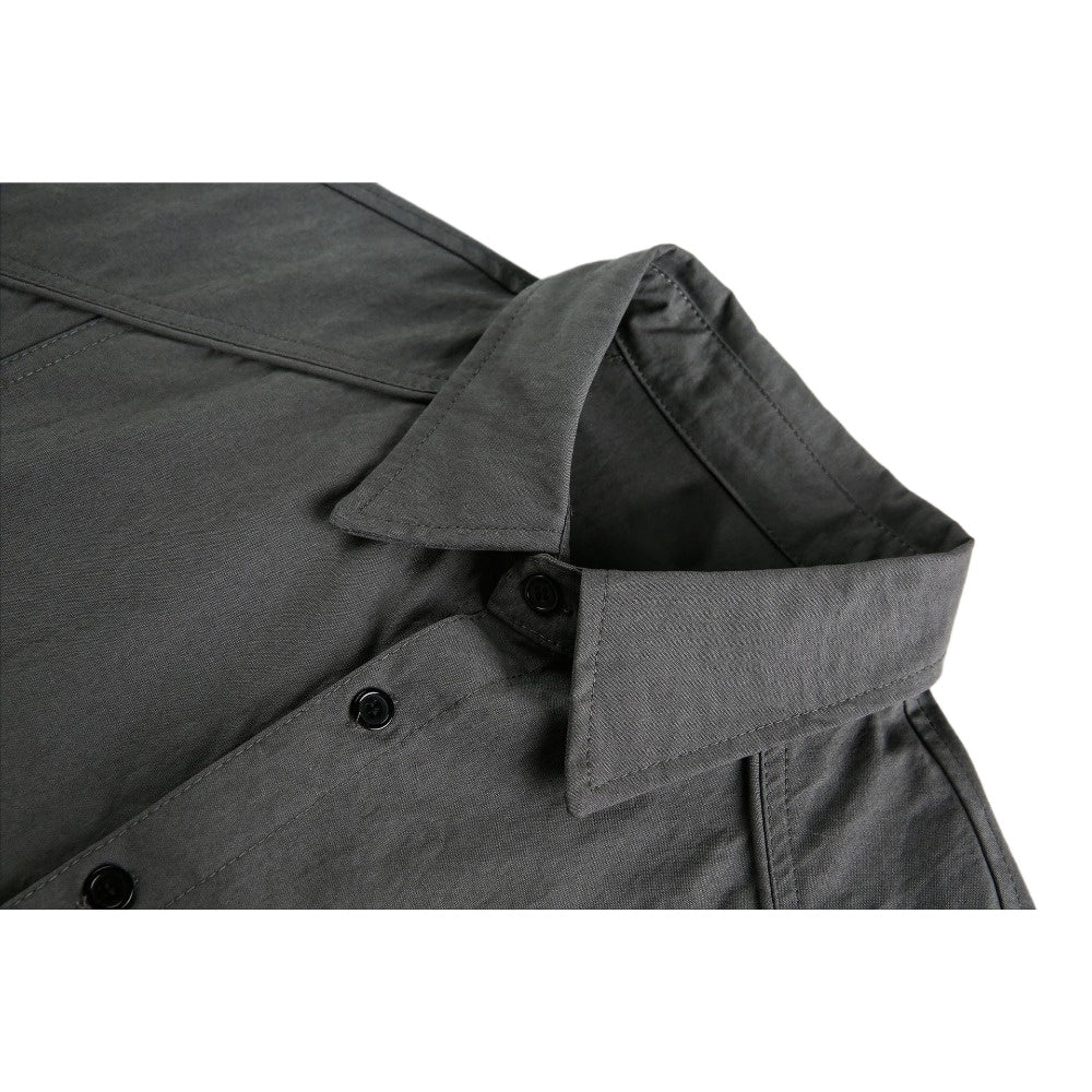 Fake Two - piece Denim Patchwork Shirt - Thrashink