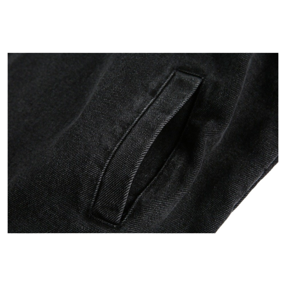 Fake Two - piece Vintage Washed Denim Jacket - Thrashink