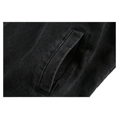 Fake Two - piece Vintage Washed Denim Jacket - Thrashink