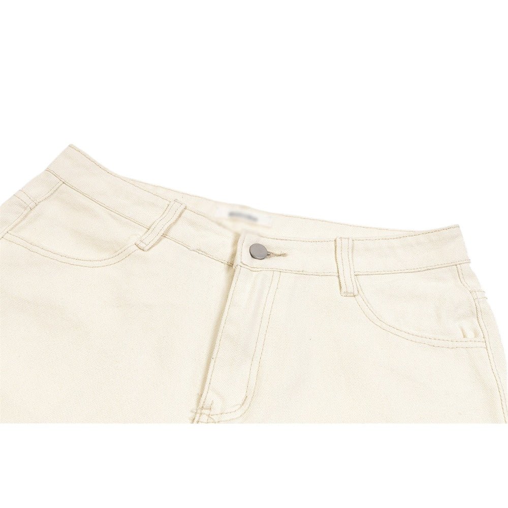 Flame Lace Patch High - Street Baggy Jeans - Thrashink