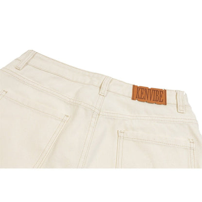 Flame Lace Patch High - Street Baggy Jeans - Thrashink