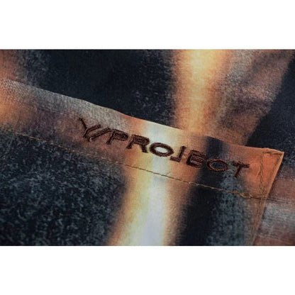 Flame Printed Checkered Shirt - Thrashink