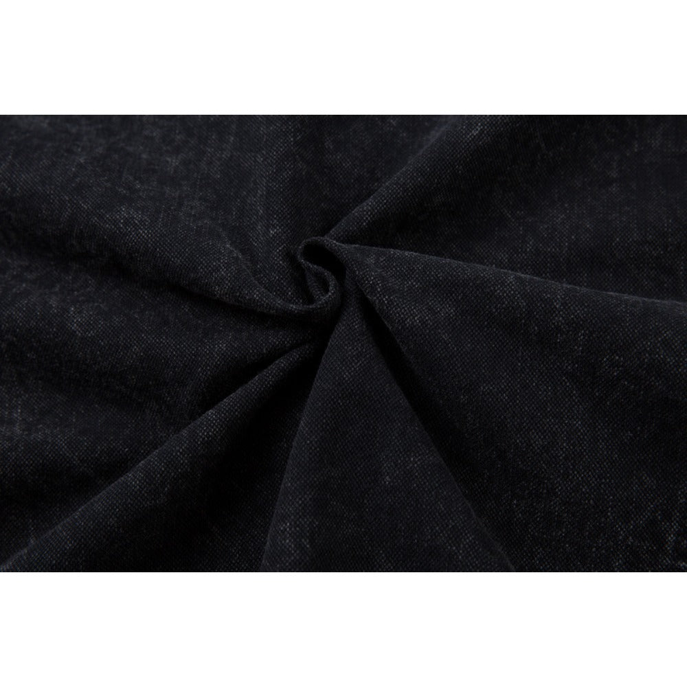 Frayed Rivet Denim Shirt - Thrashink