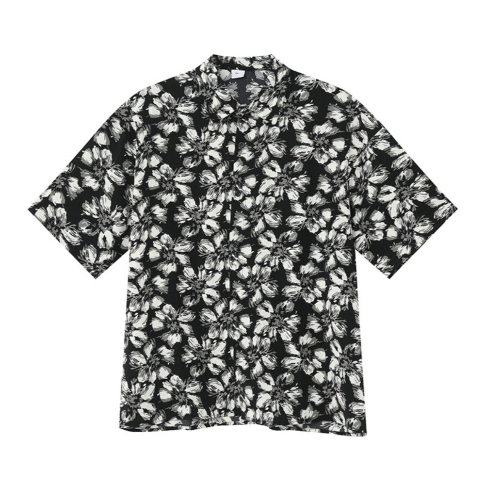 Full - Print Floral Shirt - Thrashink