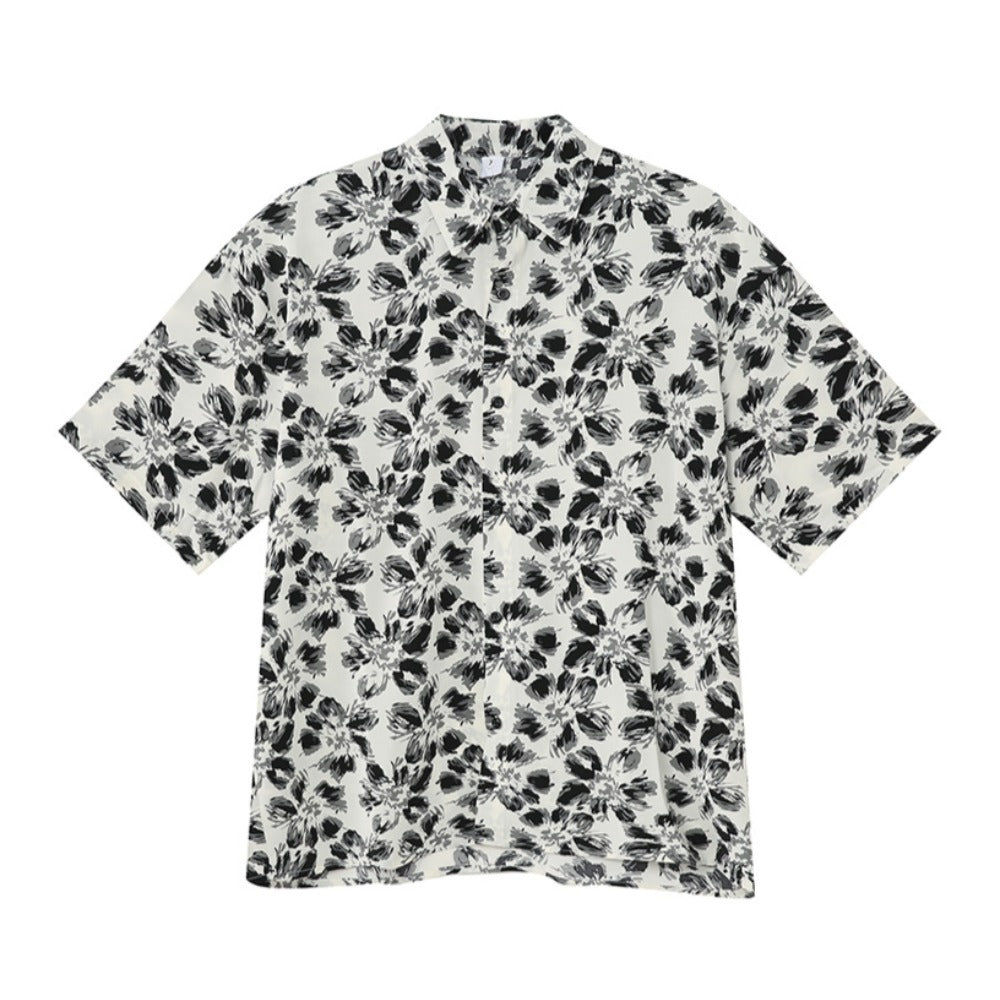Full - Print Floral Shirt - Thrashink