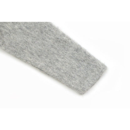 Fully Zip - up Hooded Mohair Short Wide Jacket - Thrashink