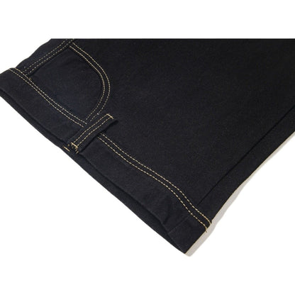 Gem - Pearl Chain & Poker Denim Capri Pants - Thrashink