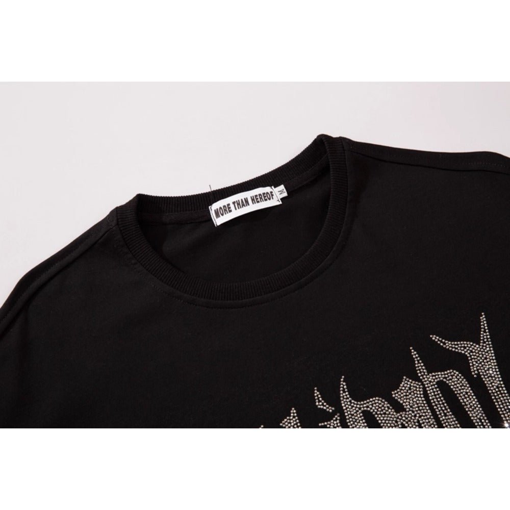 Glisten Star Rhinestone T-Shirt - Thrashink