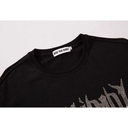 Glisten Star Rhinestone T-Shirt - Thrashink