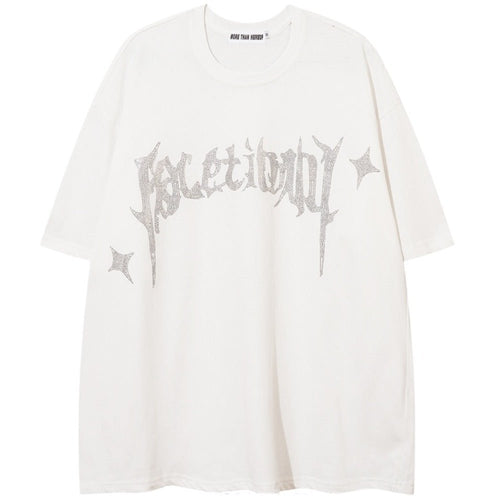 Glisten Star Rhinestone T-Shirt - Thrashink