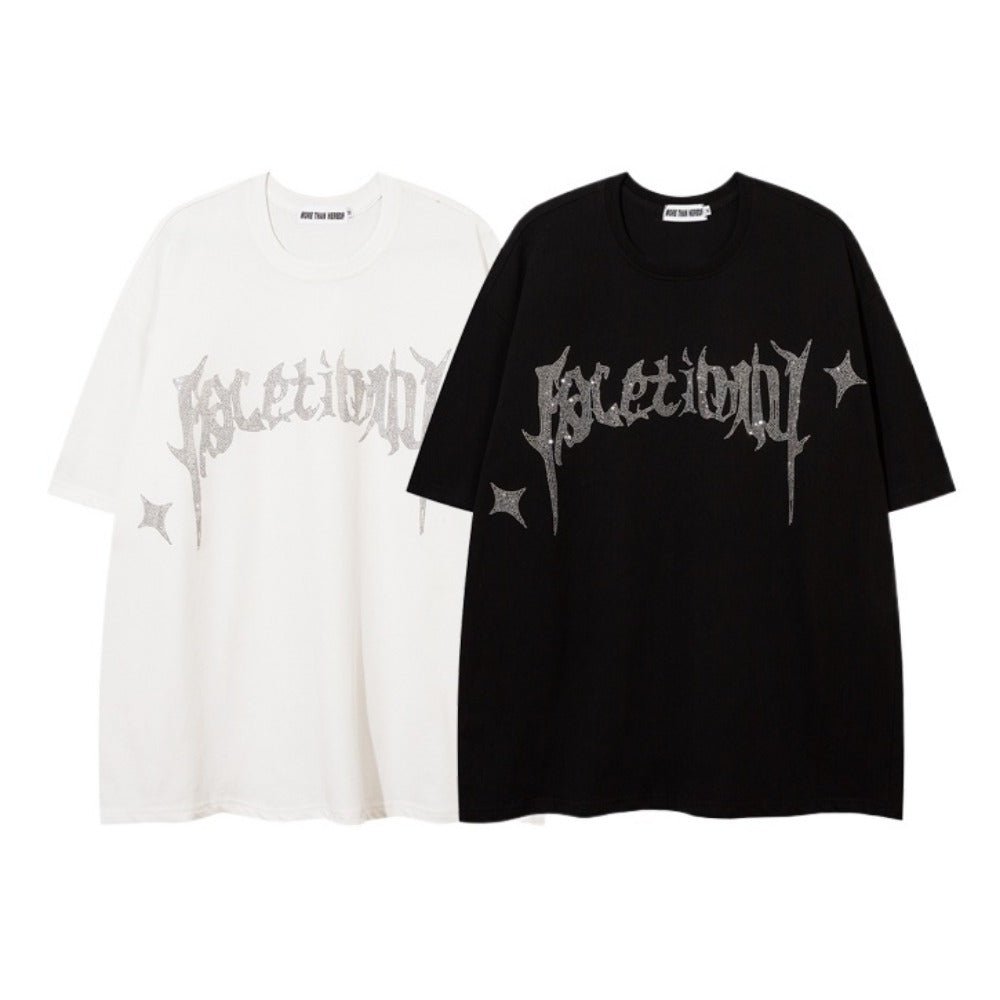 Glisten Star Rhinestone T-Shirt - Thrashink