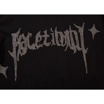 Glisten Star Rhinestone T-Shirt - Thrashink