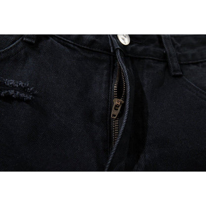 Goth - Punk Shredded Flare Jeans - Thrashink