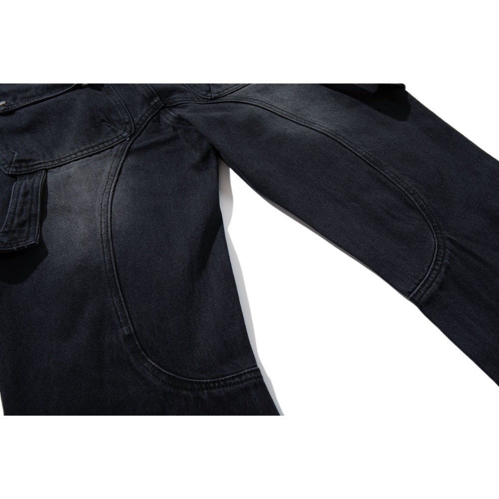 Goth - Punk Shredded Flare Jeans - Thrashink