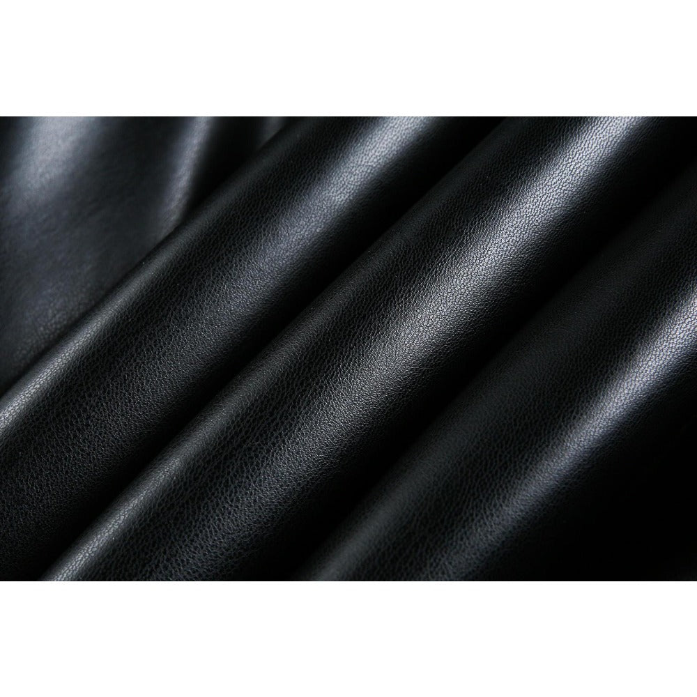 Gothic Cross - embroidered Leather Padded Jacket - Thrashink