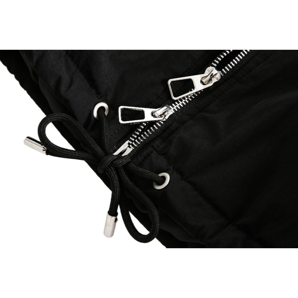 Gothic Fur Collar Hooded Padded Jacket - Thrashink