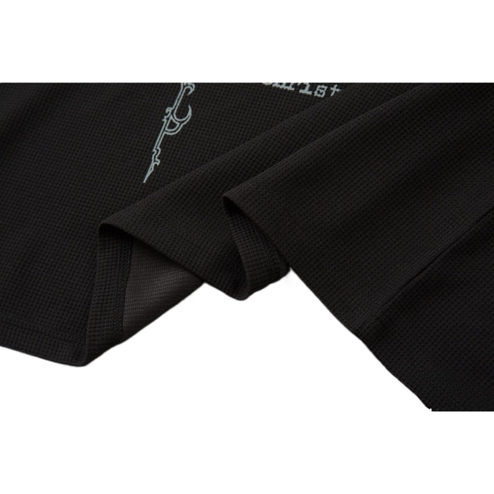 Gothic - style Leather Collar Polo Shirt - Thrashink