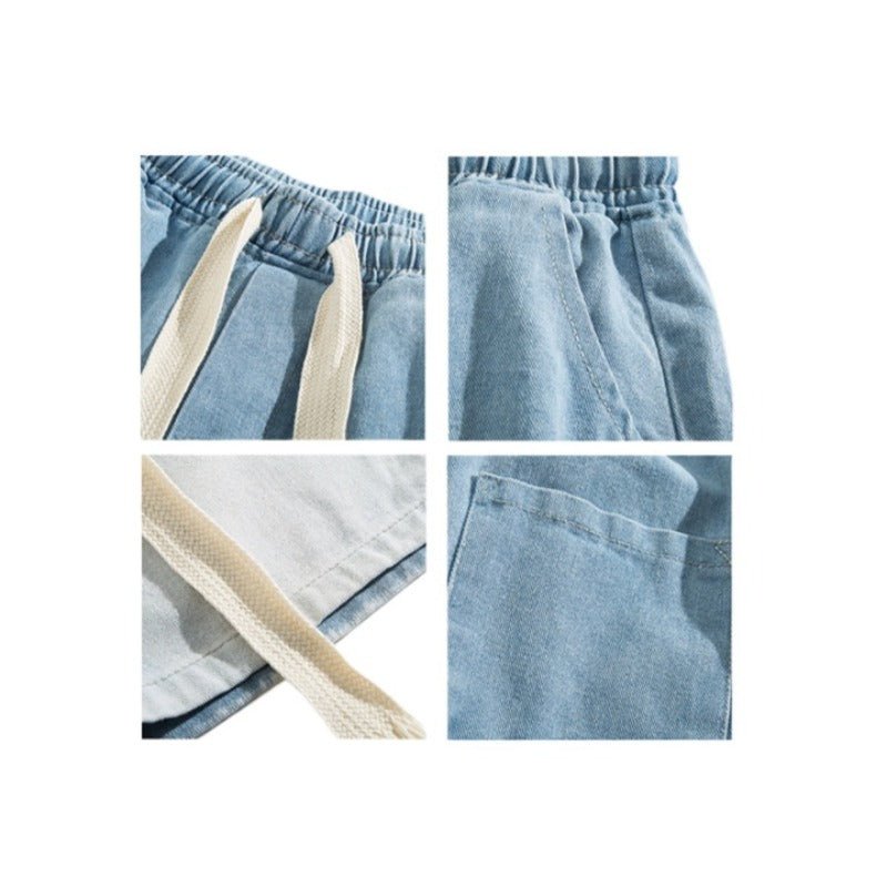 Gradient Bermuda Denim Shorts - Thrashink