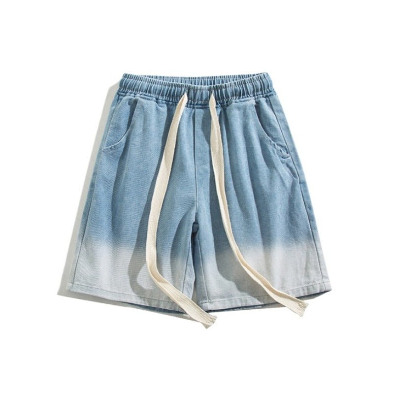 Gradient Bermuda Denim Shorts - Thrashink