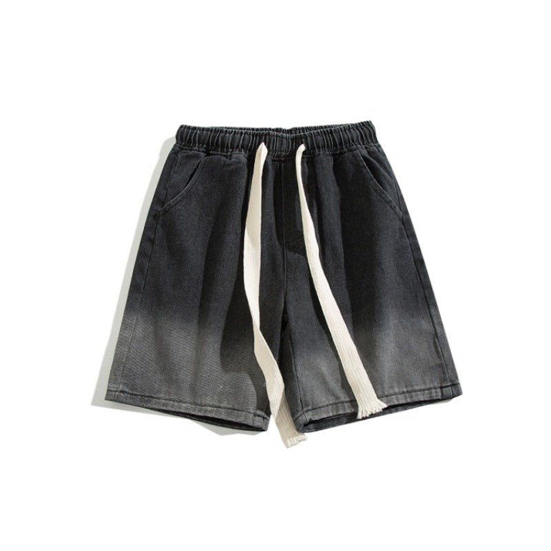 Gradient Bermuda Denim Shorts - Thrashink