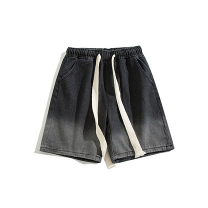 Gradient Bermuda Denim Shorts - Thrashink