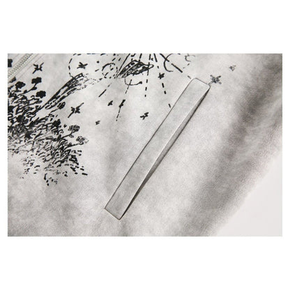 Graffit Red Stripe Artistic Track Jacket - Thrashink