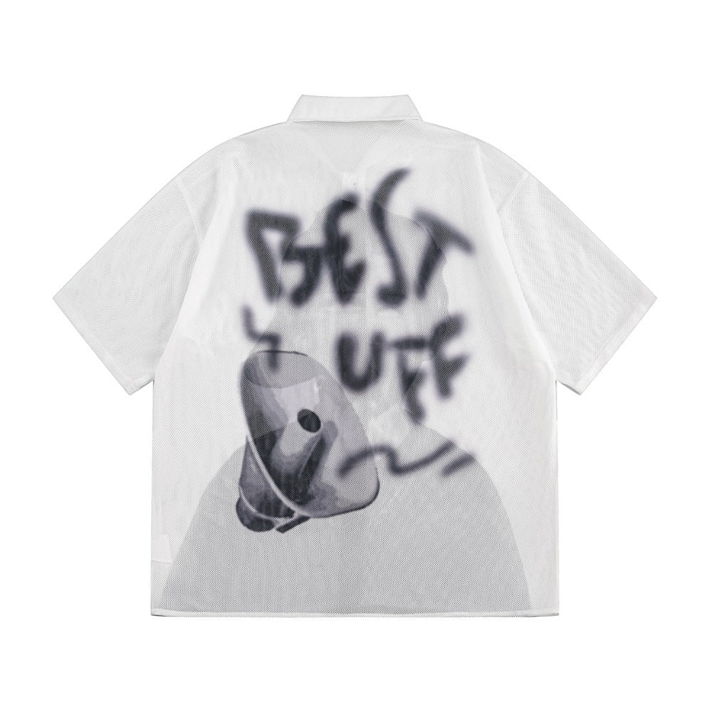 Graffiti Best Boy Mesh Shirt - Thrashink