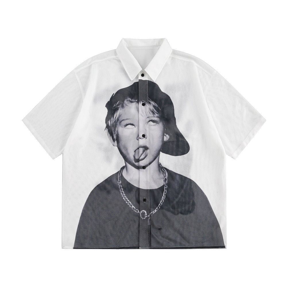 Graffiti Best Boy Mesh Shirt - Thrashink