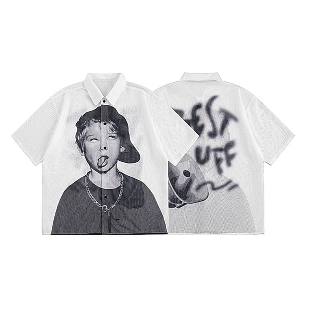 Graffiti Best Boy Mesh Shirt - Thrashink