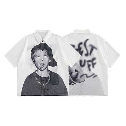 Graffiti Best Boy Mesh Shirt - Thrashink