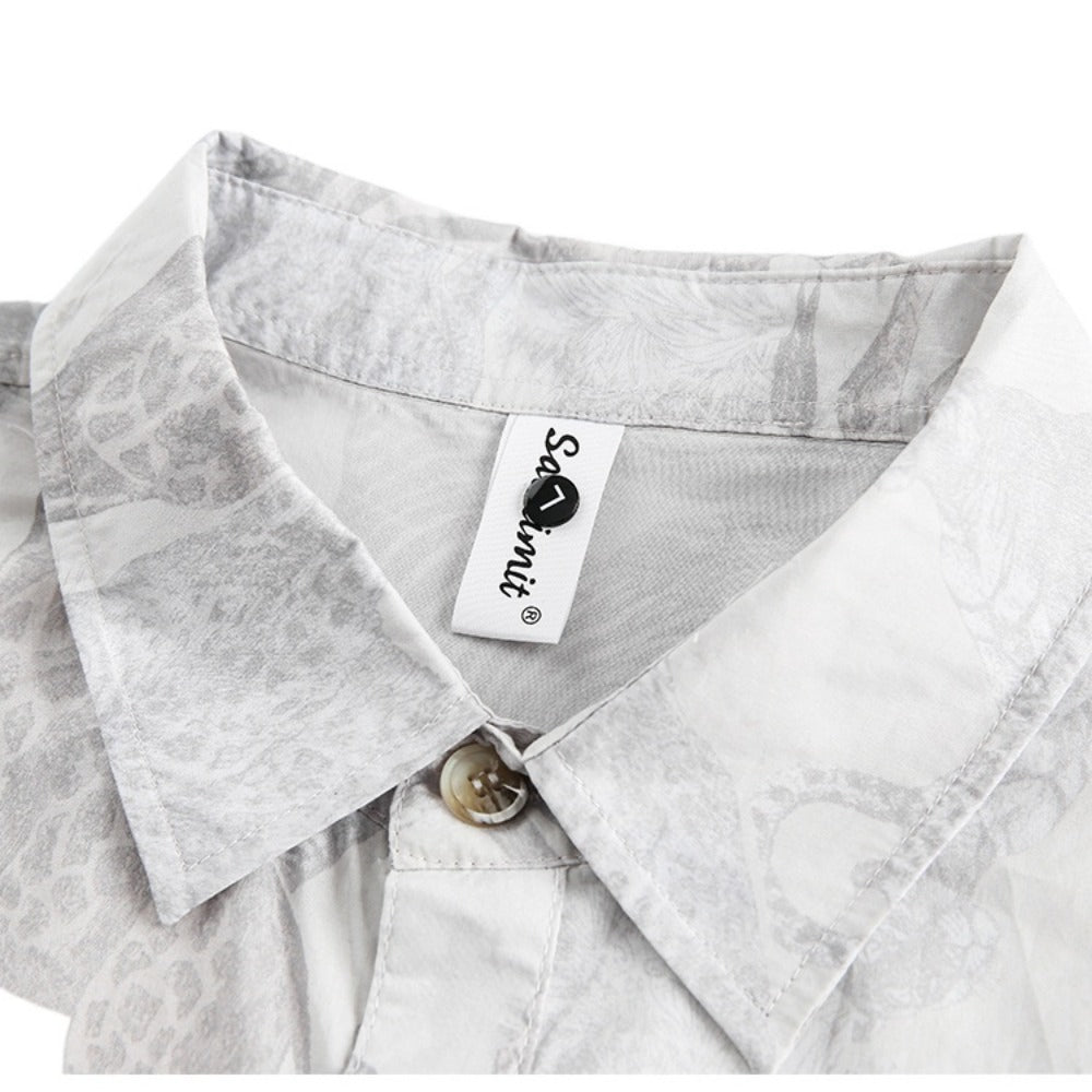 Grassland Animals Dark Print Shirt - Thrashink