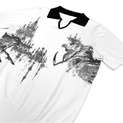 Grim Reaper & Court Polo Shirt - Thrashink