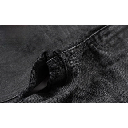 Hand - brushed Glue Glitter Bootcut Jeans - Thrashink