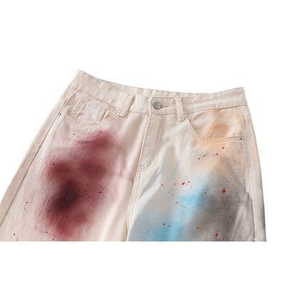 Hand - painted Colored Jeans - Thrashink