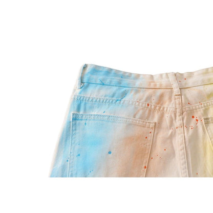 Hand - painted Colored Jeans - Thrashink