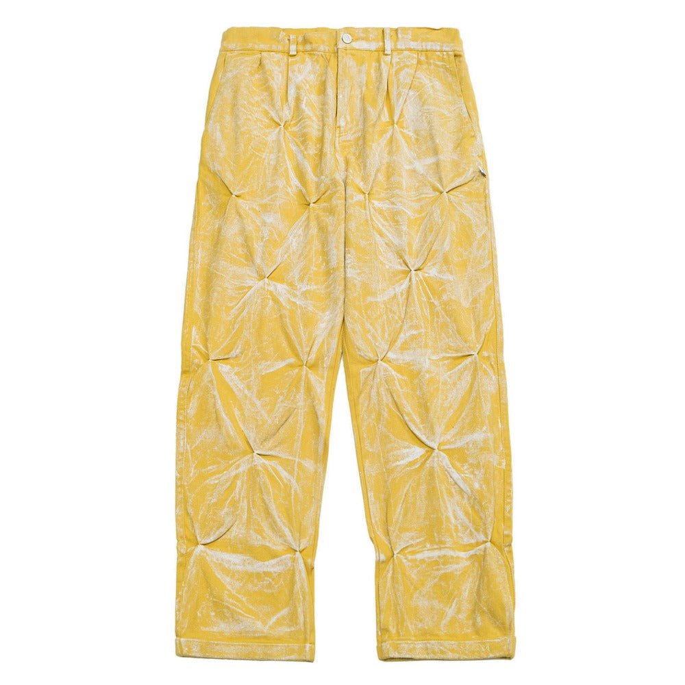 Hand - wrinkled Washed Bleached Harem Pants - Thrashink