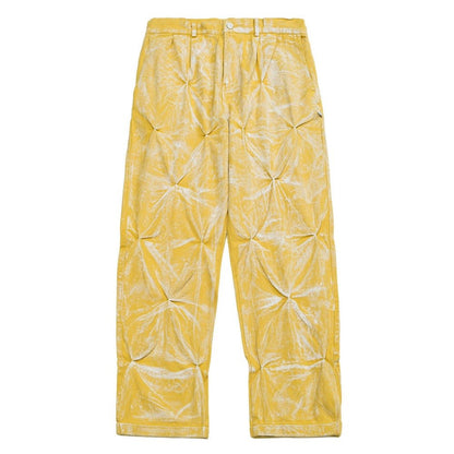 Hand - wrinkled Washed Bleached Harem Pants - Thrashink