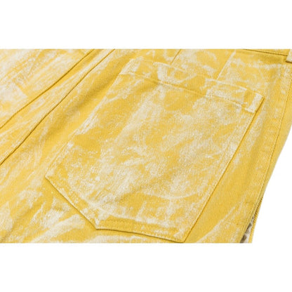 Hand - wrinkled Washed Bleached Harem Pants - Thrashink