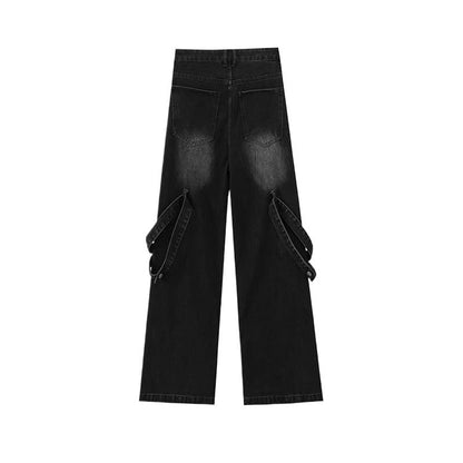 Heavy Patchwork Distressed Jeans - Thrashink