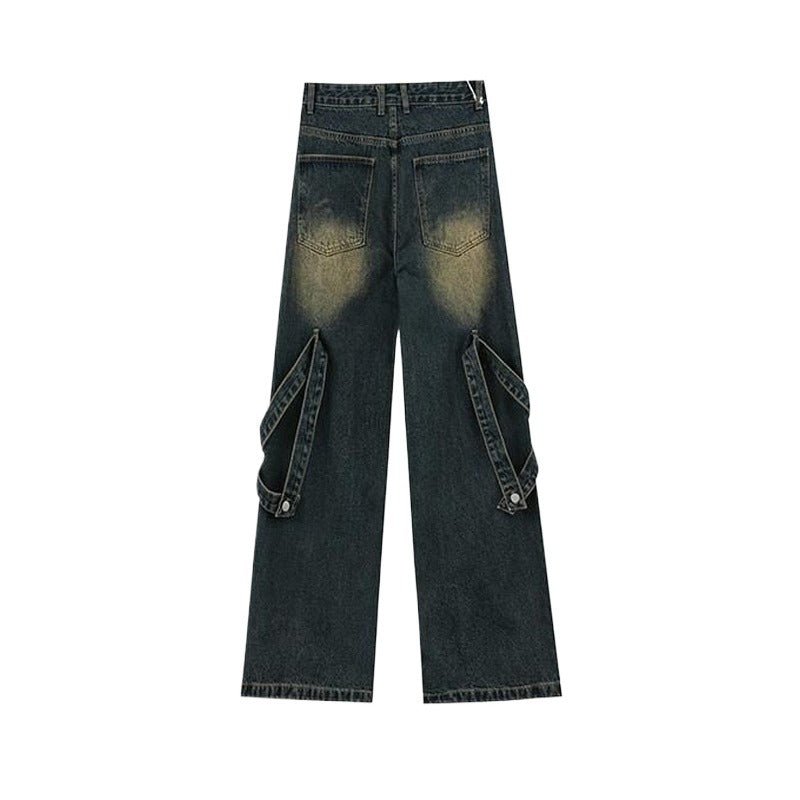 Heavy Patchwork Distressed Jeans - Thrashink